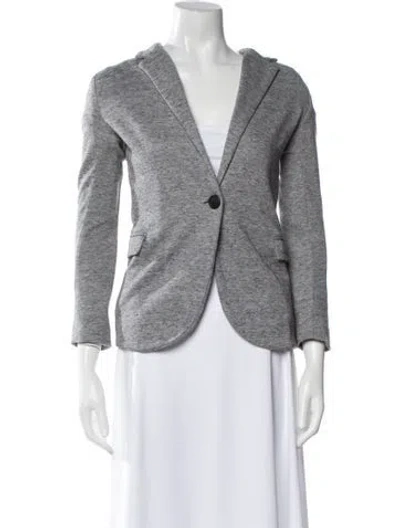Pre-owned Amina Rubinacci Blazer In Gray