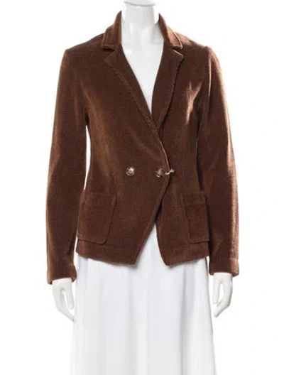 Pre-owned Amina Rubinacci Blazer W/ Tags In Brown