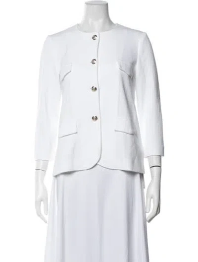 Pre-owned Amina Rubinacci Blazer In White