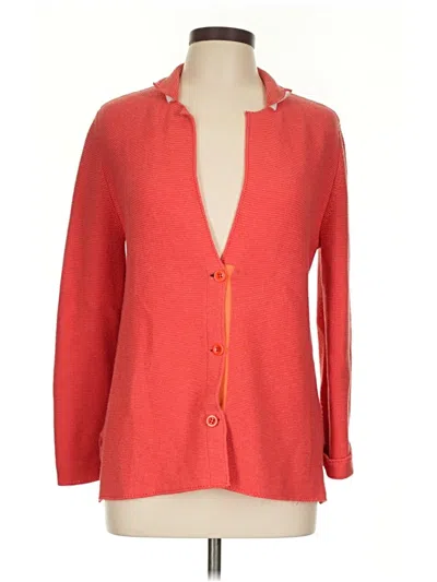 Pre-owned Amina Rubinacci Cardigan Sweater In Orange