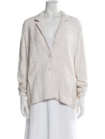 Pre-owned Amina Rubinacci Cashmere Blazer W/ Tags In White