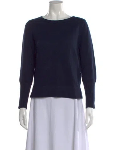 Pre-owned Amina Rubinacci Cashmere Crew Neck Sweater In Black