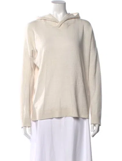 Pre-owned Amina Rubinacci Cashmere Crew Neck Sweater In Neutrals