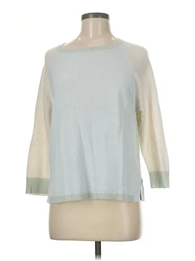 Pre-owned Amina Rubinacci Cashmere Pullover Sweater In Blue