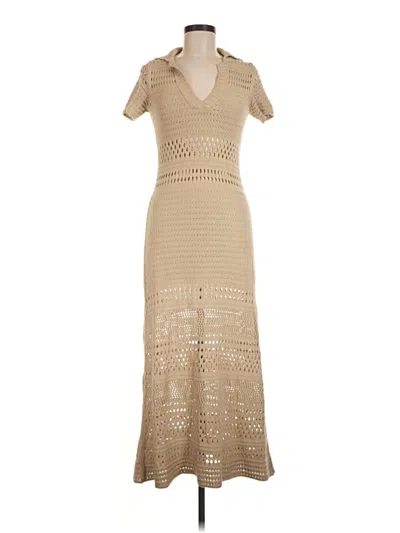 Pre-owned Amina Rubinacci Casual Dress In Tan