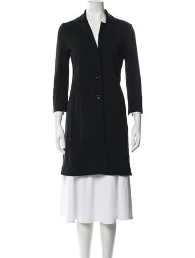 Pre-owned Amina Rubinacci Coat In Black