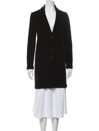 Pre-owned Amina Rubinacci Coat In Black