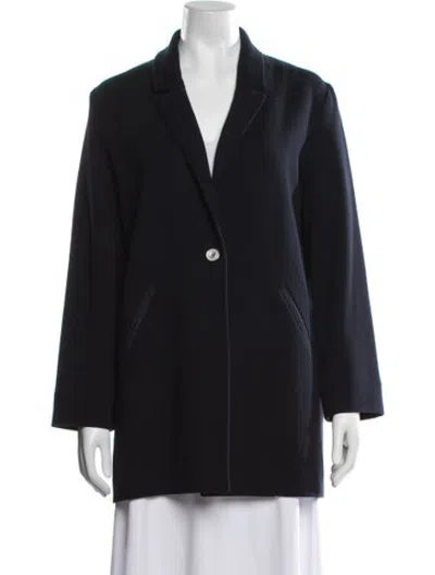 Pre-owned Amina Rubinacci Coat In Black