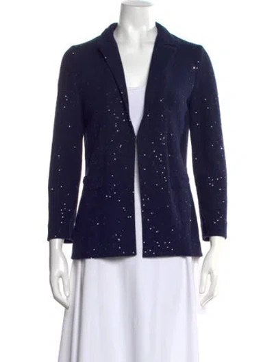Pre-owned Amina Rubinacci Crew Neck Sweater In Blue