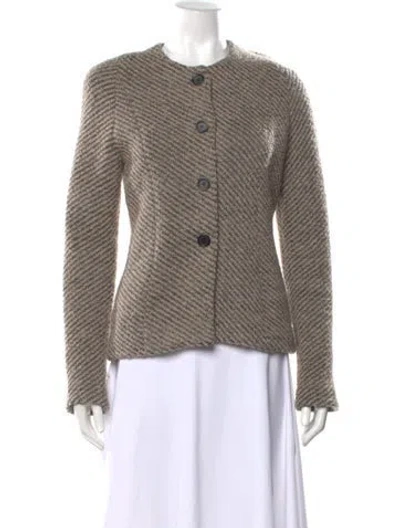 Pre-owned Amina Rubinacci Crew Neck Sweater In Brown