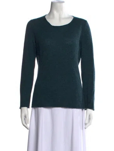 Pre-owned Amina Rubinacci Crew Neck Sweater In Green