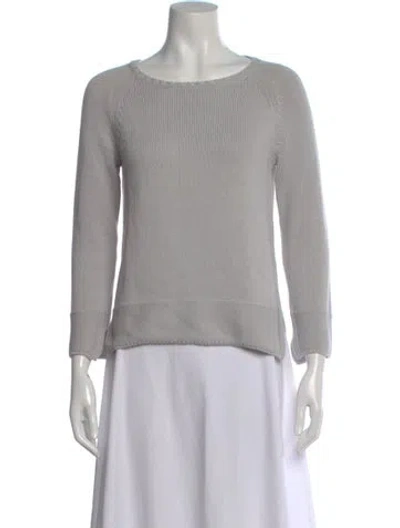Pre-owned Amina Rubinacci Crew Neck Sweater In Neutral