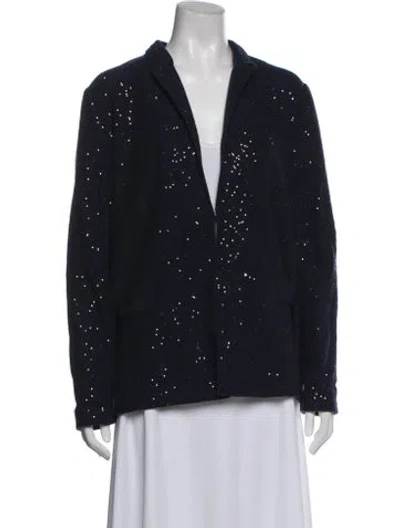 Pre-owned Amina Rubinacci Evening Jacket In Blue