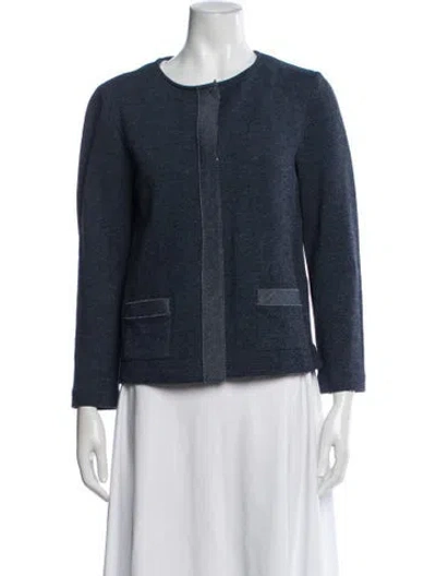 Pre-owned Amina Rubinacci Jacket In Blue