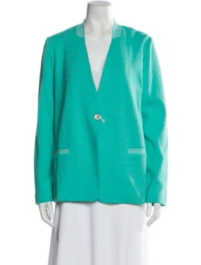 Pre-owned Amina Rubinacci Jacket W/ Tags In Blue