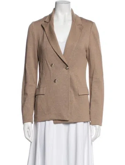 Pre-owned Amina Rubinacci Linen Blazer In Neutrals