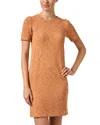 Amina Rubinacci Woman Mini Dress Rust Size 6 Wool, Viscose, Polyamide, Virgin Wool