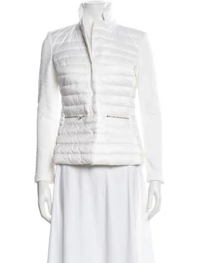 Pre-owned Amina Rubinacci Nylon Jacket In White