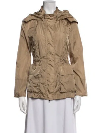 Pre-owned Amina Rubinacci Nylon Utility Jacket In Neutrals