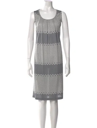 Pre-owned Amina Rubinacci Printed Knee-length Dress In Multi