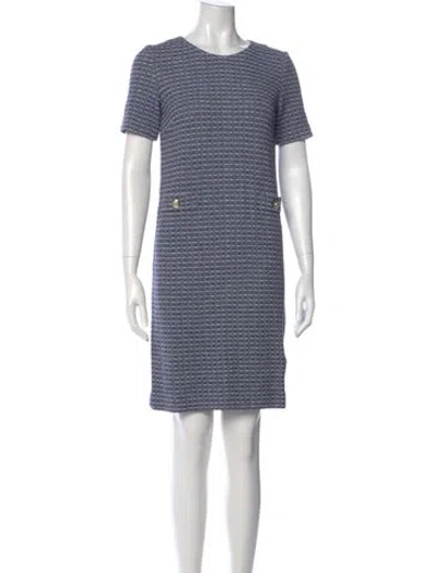 Pre-owned Amina Rubinacci Scoop Neck Mini Dress