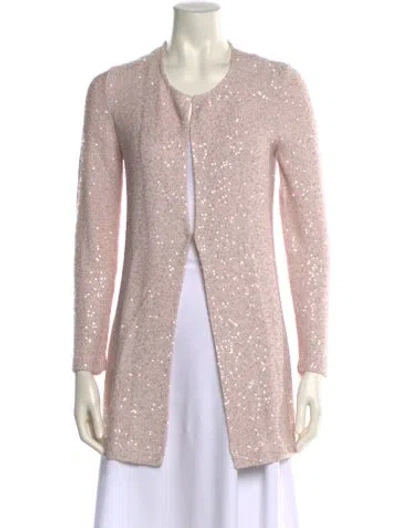 Pre-owned Amina Rubinacci Scoop Neck Sweater In Pink