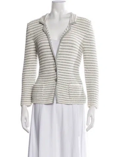 Pre-owned Amina Rubinacci Striped Blazer In Multicolor