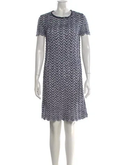 Pre-owned Amina Rubinacci Striped Knee-length Dress In Multi
