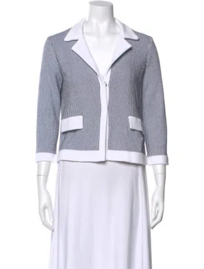 Pre-owned Amina Rubinacci Striped Sweater In Blue