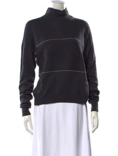 Pre-owned Amina Rubinacci Turtleneck Sweater In Black
