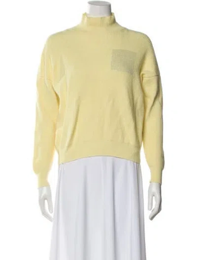 Pre-owned Amina Rubinacci Turtleneck Sweater In Yellow