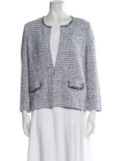 Pre-owned Amina Rubinacci Tweed Pattern Evening Jacket In Multi