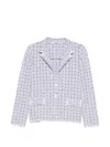 Amina Rubinacci Veronica Tweed Jacket In White
