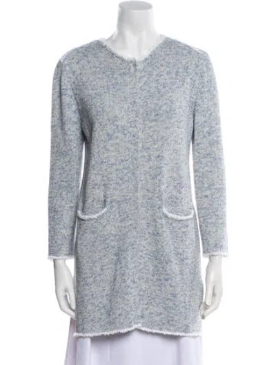 Pre-owned Amina Rubinacci V-neck Sweater In Blue