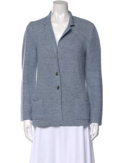 Pre-owned Amina Rubinacci V-neck Sweater In Blue