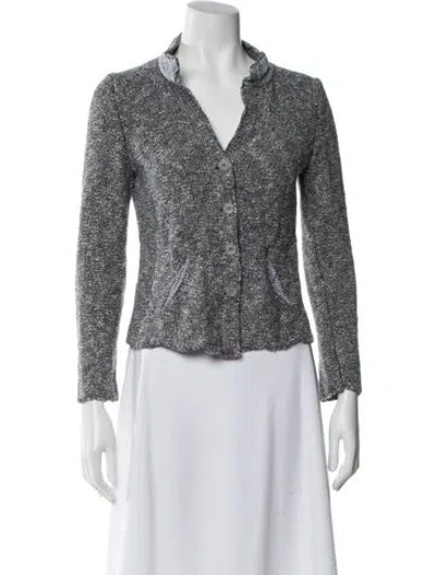 Pre-owned Amina Rubinacci V-neck Sweater In Blue