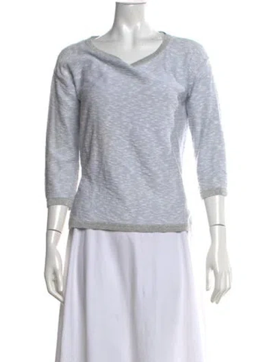 Pre-owned Amina Rubinacci V-neck Sweater In Grey