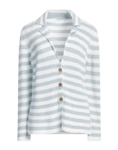 Amina Rubinacci Woman Cardigan Sky Blue Size 12 Wool, Cotton
