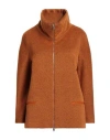 Amina Rubinacci Woman Coat Rust Size 8 Virgin Wool, Alpaca Wool, Polyamide, Cashmere In Red