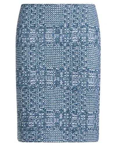 Amina Rubinacci Woman Mini Skirt Midnight Blue Size 8 Wool, Cashmere, Polyamide