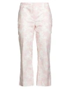 Amina Rubinacci Woman Pants Light Pink Size 12 Cotton