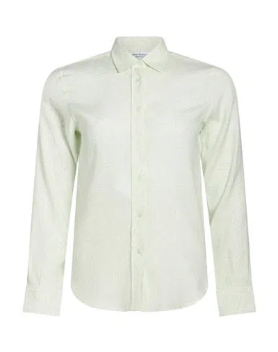 Amina Rubinacci Woman Shirt Light Green Size 2 Silk, Elastane