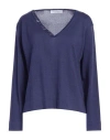 Amina Rubinacci Woman Sweater Midnight Blue Size 10 Cotton, Viscose