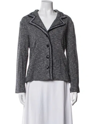Pre-owned Amina Rubinacci Wool Blazer In Black