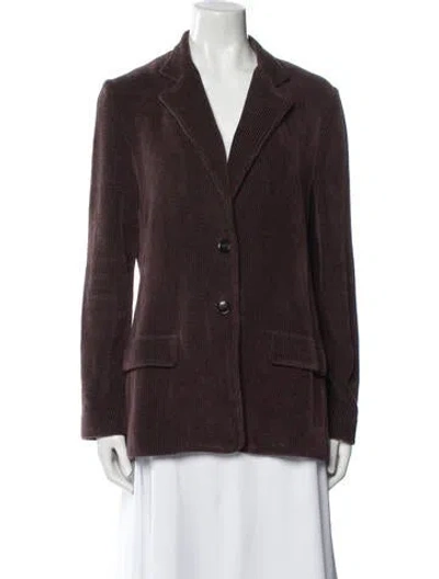 Pre-owned Amina Rubinacci Wool Blazer In Brown
