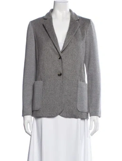Pre-owned Amina Rubinacci Wool Blazer In Gray