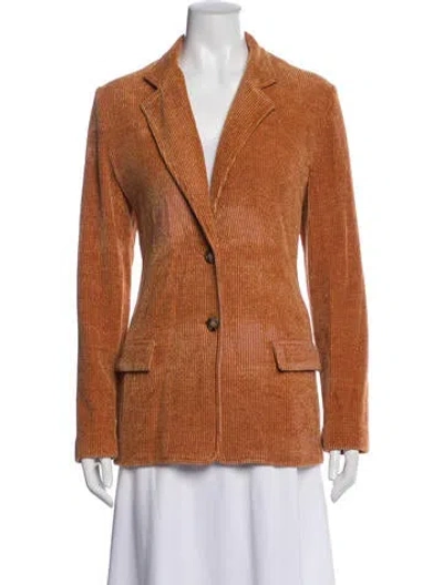 Pre-owned Amina Rubinacci Wool Blazer In Orange