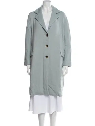 Pre-owned Amina Rubinacci Wool Coat In Blue