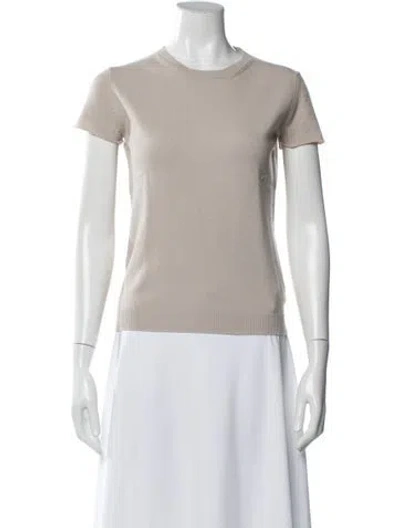 Pre-owned Amina Rubinacci Wool Crew Neck Sweater In Gray