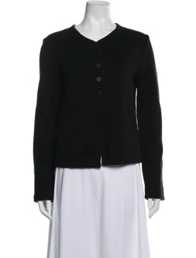 Pre-owned Amina Rubinacci Wool Jacket In Black